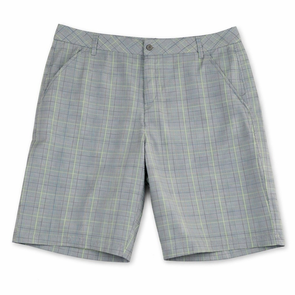 Mens Performance Golf Shorts Lot of 2 Size 36 Black Cargo and Gray Plaid NWT - Picture 4 of 12